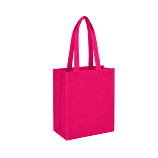 Bolsa Ecologica fucsia  40*35*12 cm con fuelle sellada 80g