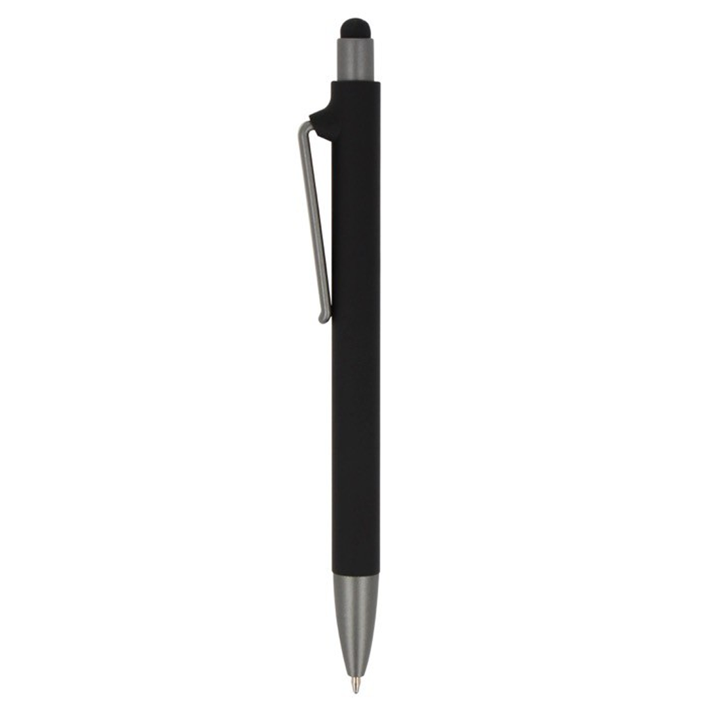 [P286117] Lapiceros plástico negro 15 cm Birome siliconeado