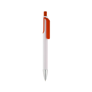 Lapiceros plástico rojo 14.25 cm Slash cuerpo blanco