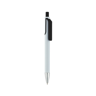 Lapiceros plástico negro 14.25 cm Slash cuerpo blanco