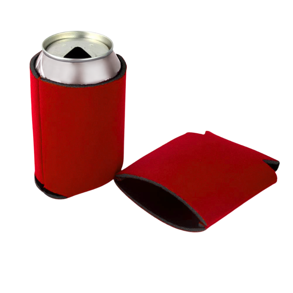 [P251381] Enfriador neopreno rojo 9.8*12.5 cm manga para latas 3 Mm