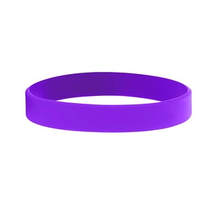 Pulseras silicón morado 20.2*1.2*0.2 Cm para adulto