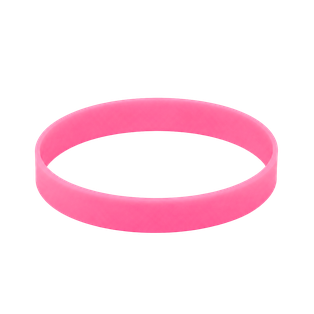 Pulseras Silicón rosado 20.2*1.2*0.2 Cm para adulto