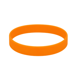 Pulseras Silicón anaranjado 20.2*1.2*0.2 Cm para adulto