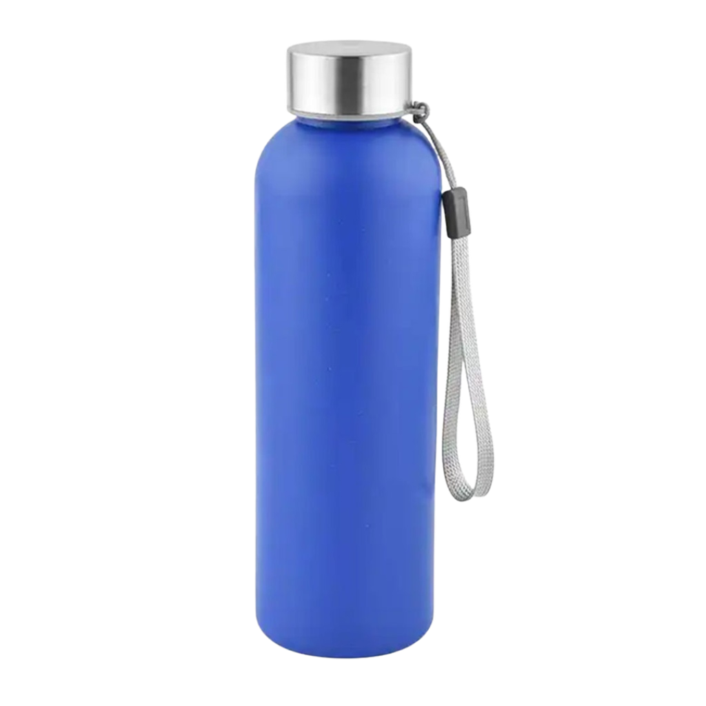 [P251382] Pachon Fibra de Bambu Y Plastico azul reflex 500 ml sello de silicon Y tapa de acero