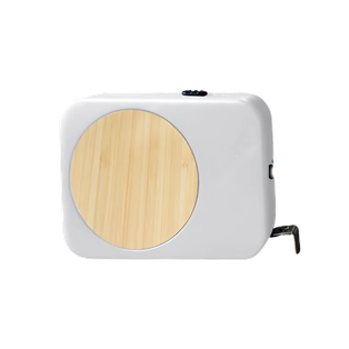 Llavero Fibra de trigo blanco metro con bambu