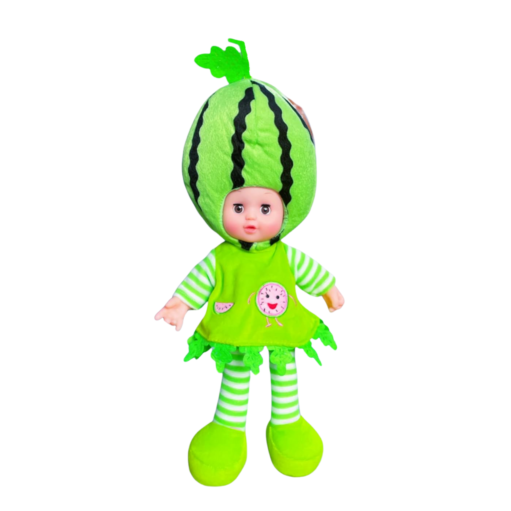 [J116169] Muñeca Tela Verde 39*19*13 cm muñeca musical
