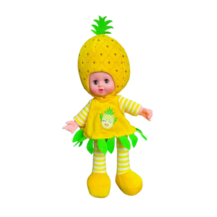 Muñeca Tela Amarillo 39*19*13 cm muñeca musical