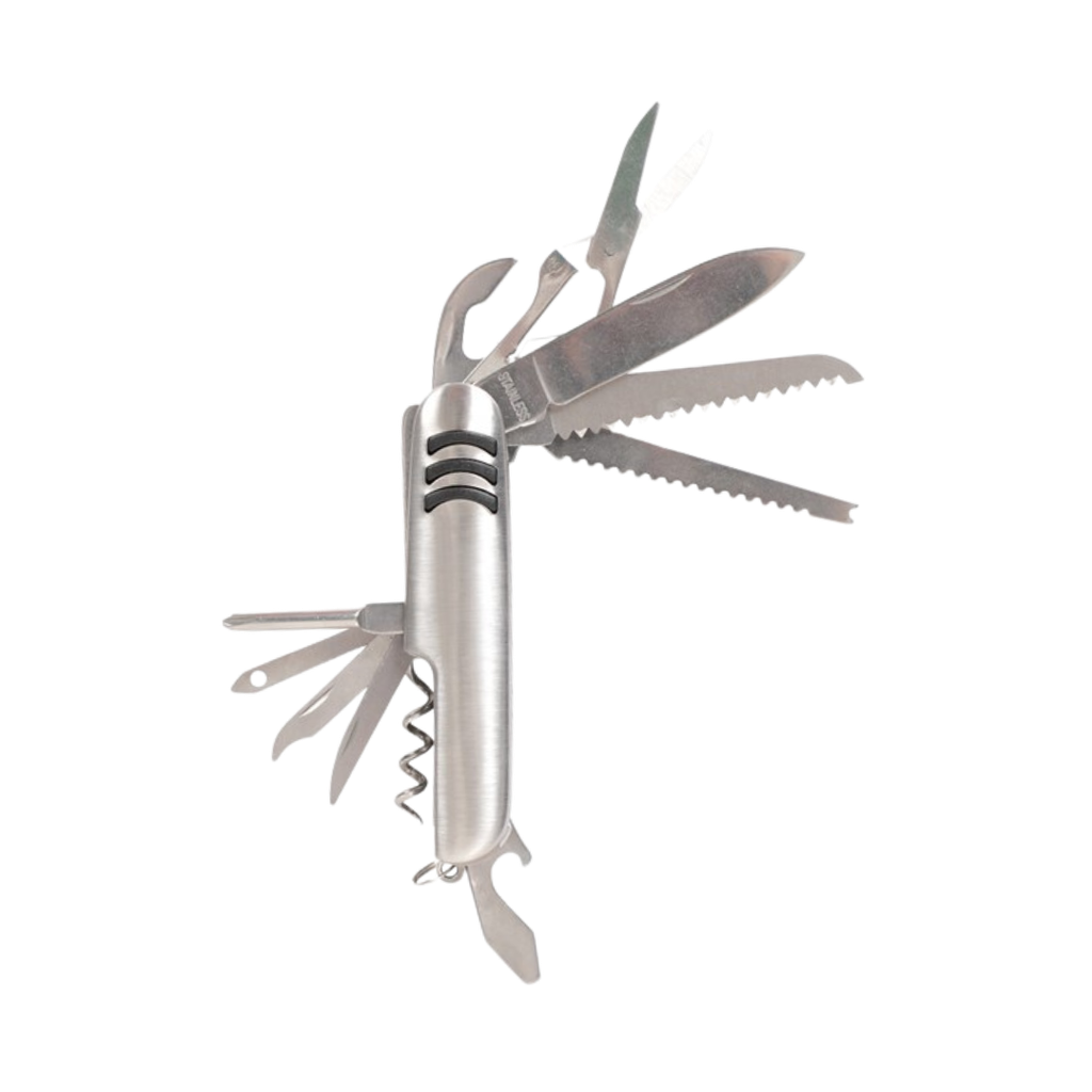 [H950410] Navaja Acero Inoxidable Plateado 11 Funciones