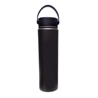 Termo Acero Inoxidable Negro 24 oz Travel Doble Pared