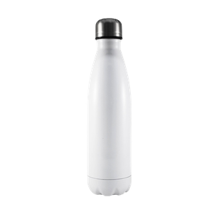 Botella Acero Inoxidable Blanco 500 ml Termica Doble Pared