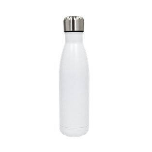 Botella Acero Inoxidable Blanco 500 ml Termica Doble Pared