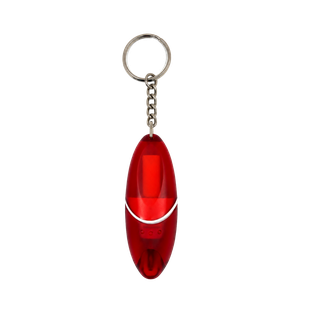 Llavero acero inoxidable rojo 2 puntas de desarmador