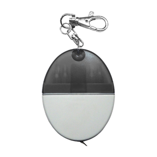 Llavero acero inoxidable negro 4 puntas de desarmador y metro