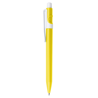 Lapiceros plástico amarillo 14.5 cm tron