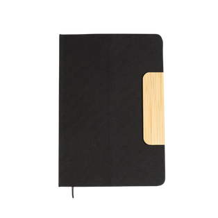 Libreta imitacion cuero negro ass gussie con lapicero