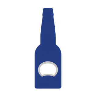 Destapador plástico azul reflex botella