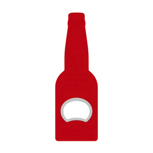 Destapador plástico rojo botella