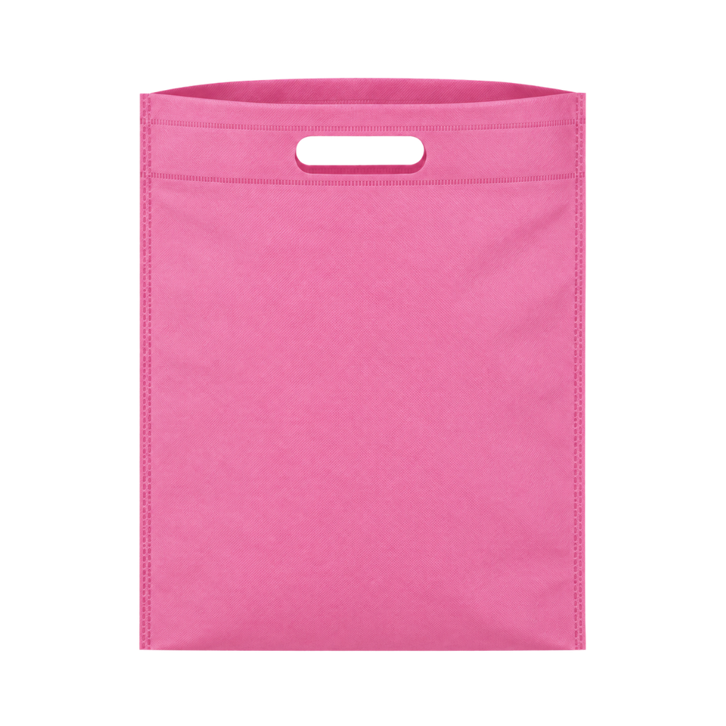 [P266161] Bolsa, Tela Ecológica rosado 37*32*8.5 cm sobre sellada 70 gr