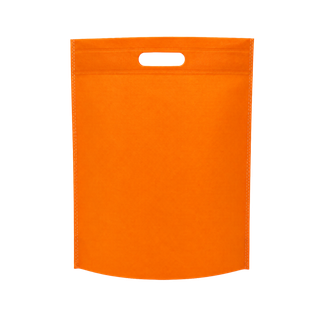 Bolsa Tela Ecológica anaranjado  37*32*8.5 cm sobre sellada 70 gr