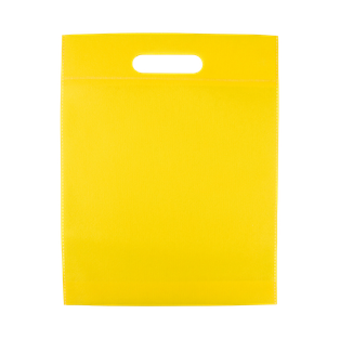 Bolsa Tela Ecológica amarillo 37*32*8.5 cm sobre sellada 70 gr