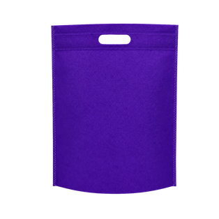Bolsa Tela Ecológica morado 37*32*8.5 cm sobre sellada 70 gr