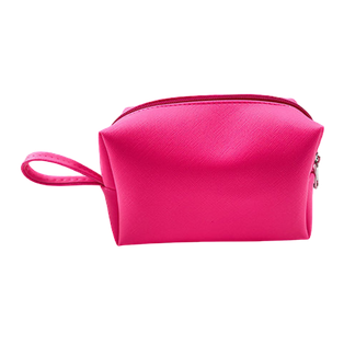 Cosmetiquera pu rosado 22*13*10 cm Soft touch