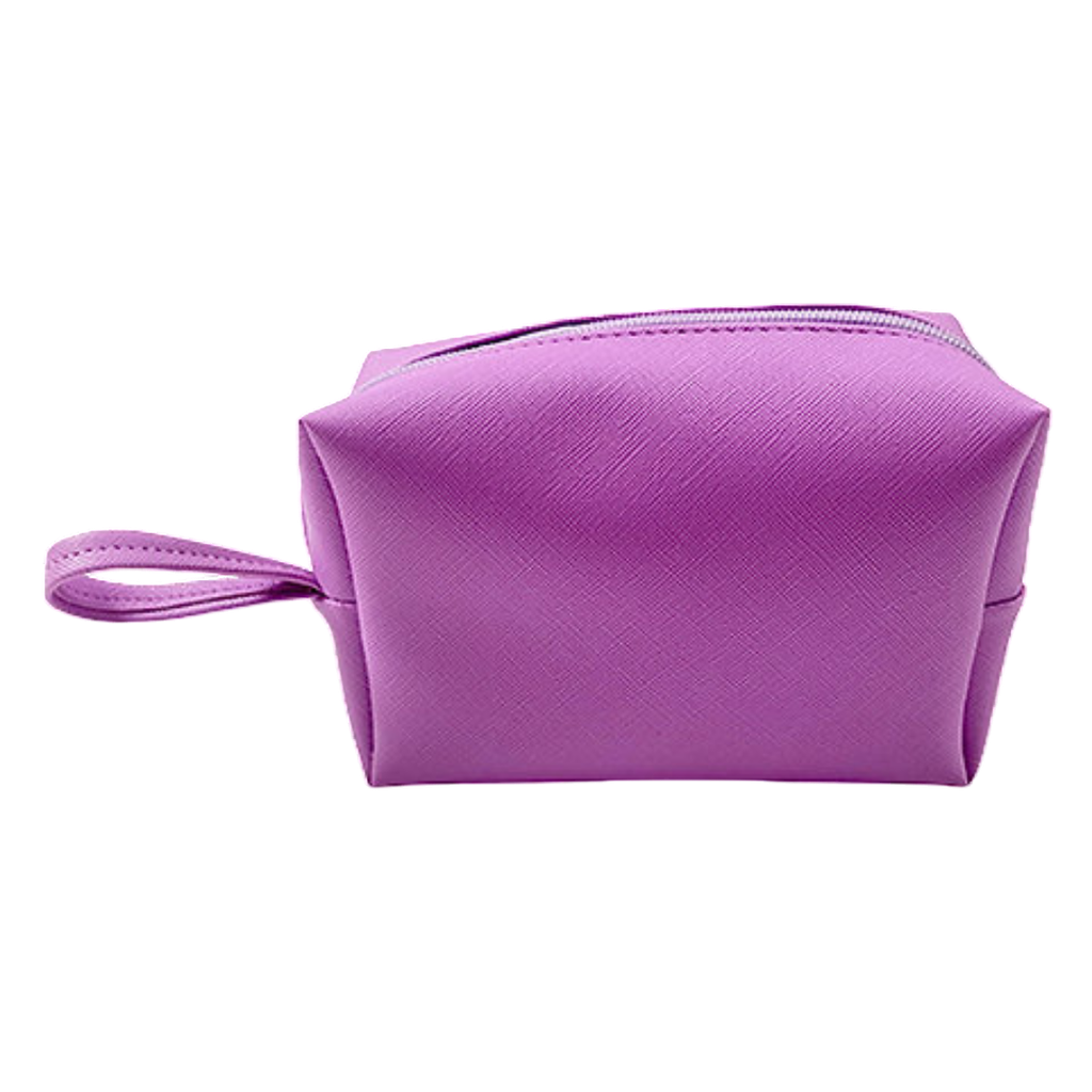 [B664042] Cosmetiquera pu lila 22*13*10 cm Soft touch
