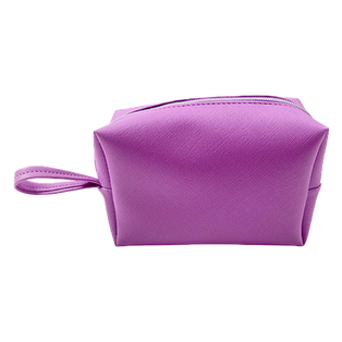 Cosmetiquera pu lila 22*13*10 cm Soft touch