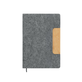 Libreta felpa gris A5 Gussie