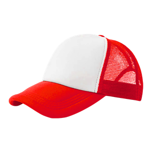 Gorra Rojo Para Sublimar Cuerpo De Malla Cierre Plastico