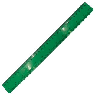 Regla Plástico Verde Oscuro 30 cm Flexible