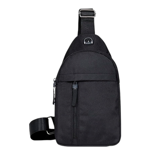 Mochila oxford negro 16*6*30 cm venice cruzada