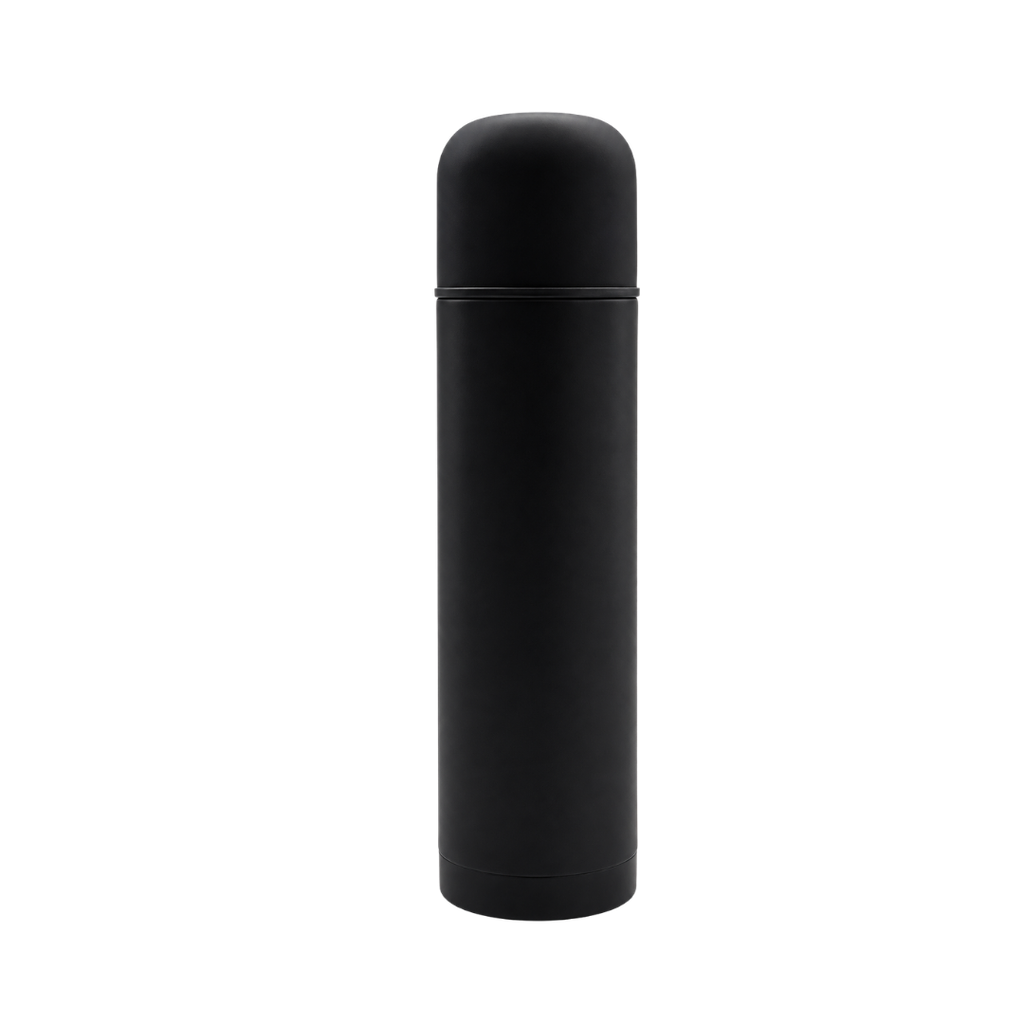 [P251433] Termo acero inoxidable negro mate 470 ml bala doble pared