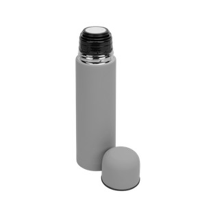 Termo acero inoxidable gris mate 470 ml bala doble pared