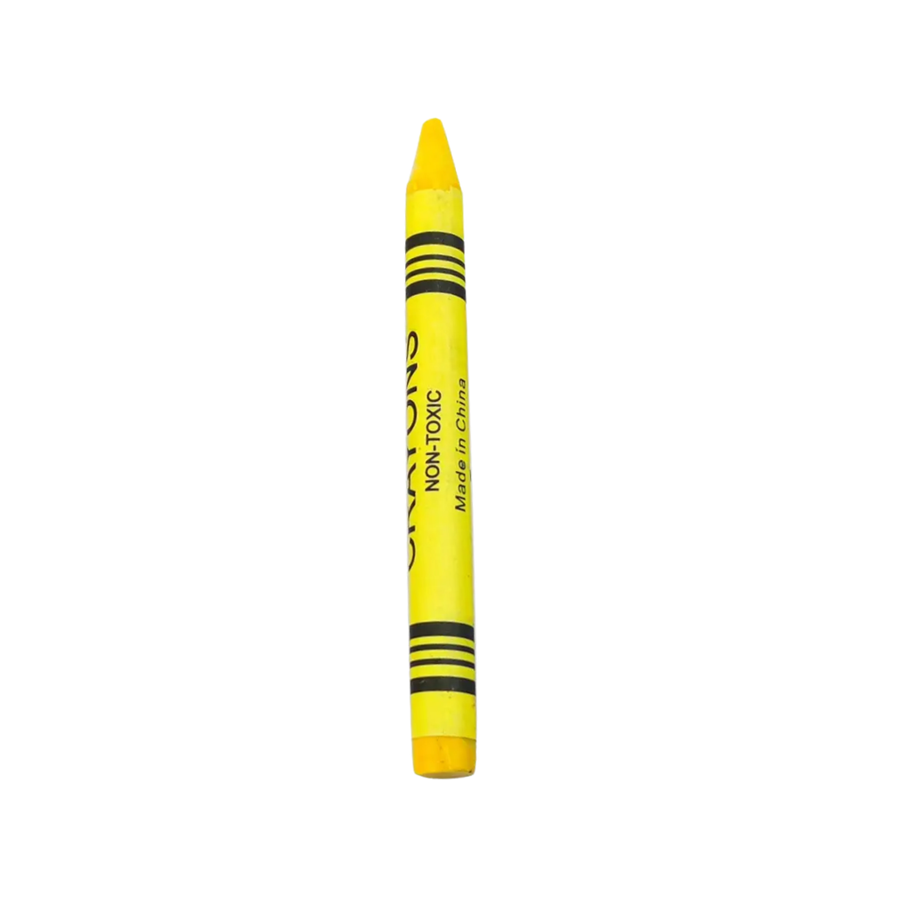 [E389323] Crayón Cera Amarillo 8 Cm Unidad