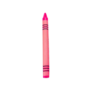Crayón Cera Rosado 8 Cm Unidad