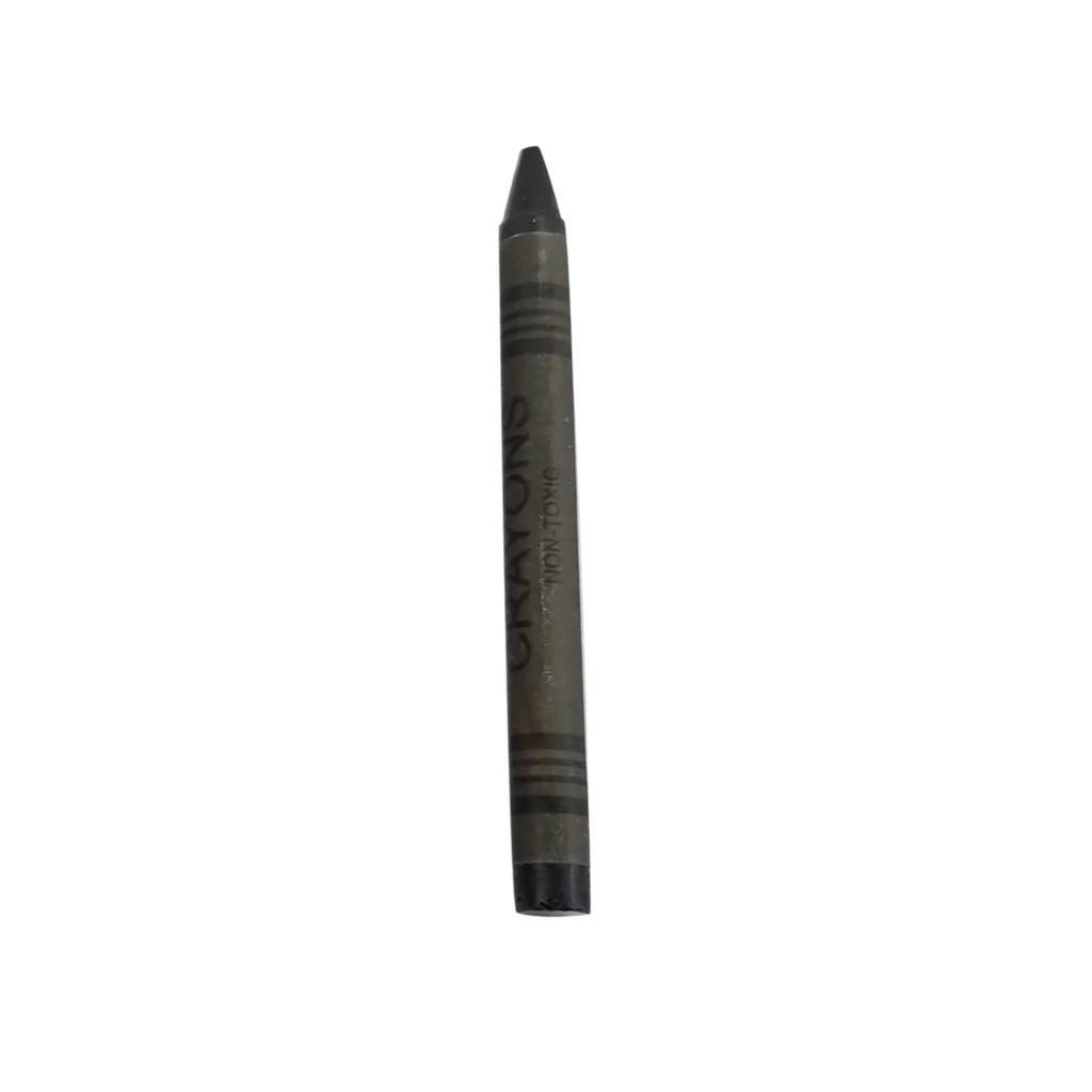 [E389330] Crayón Cera Negro 8 Cm Unidad