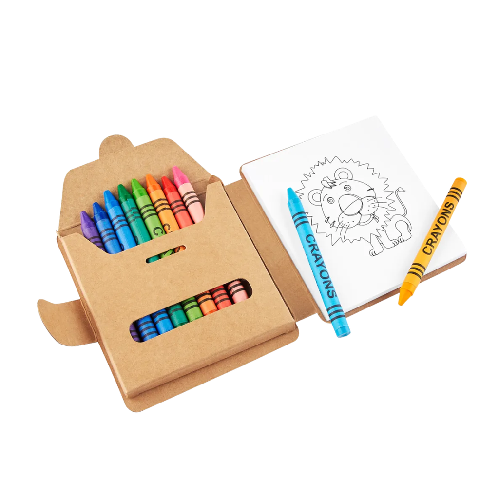 [E389332] Crayones Cera surtido 11 pcs con block de 40 hojas