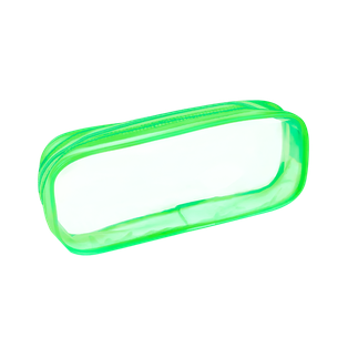 Estuche Pvc verde 20.5*8.5*4 cm de ventana