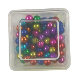 Magnetico acero inoxidable surtido cubo 216 piezas caja plástico