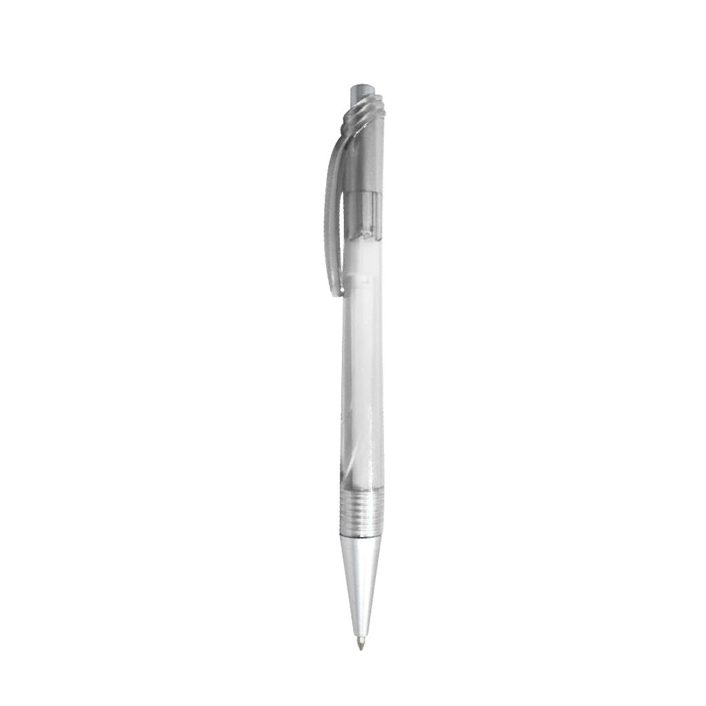 [P286193] Lapiceros Plástico blanco 14 cm Cristal