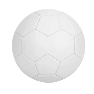 Pelota de futbol no 5 Pvc blanco 260 G con 32 Gajos
