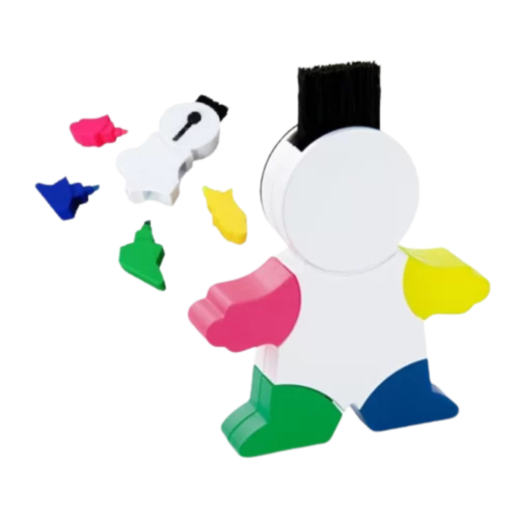 [P286188] Resaltador Plástico Blanco forma de Persona