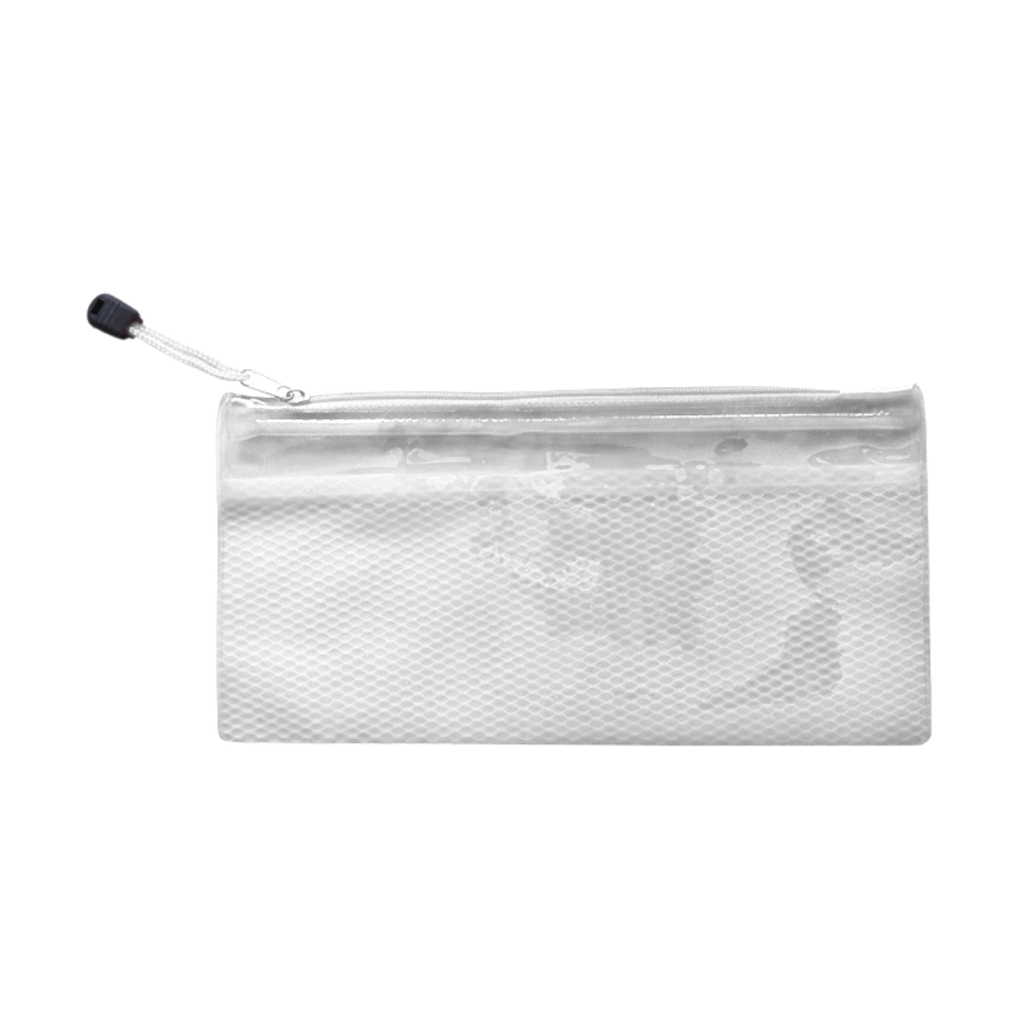 [E389344] Estuches pvc blanco 23.5*11.5 cm de malla interna separadora