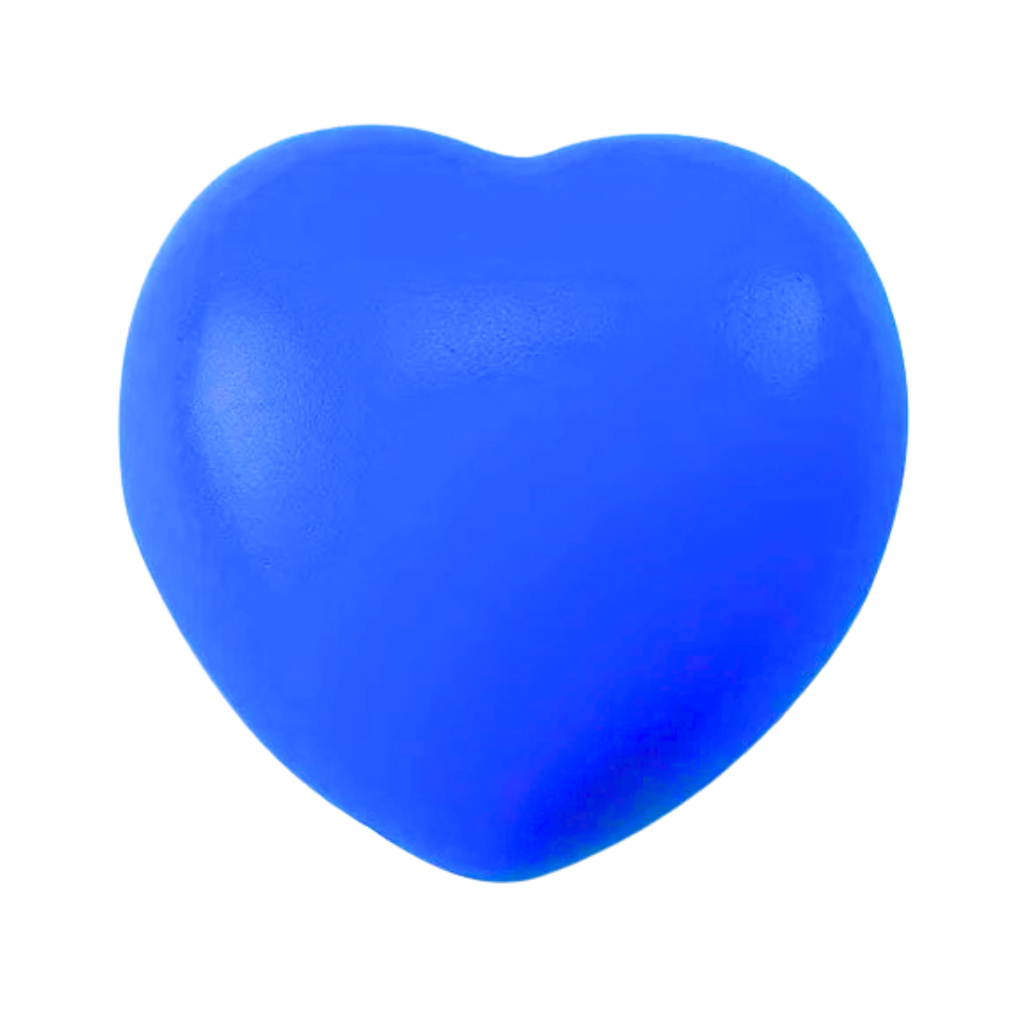 [P298115] Antiestres Pu Azul 7*6.8*5 cm forma de corazón