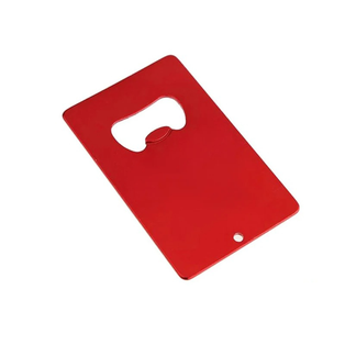 Destapador aluminio Rojo 5.5*8.7cm cm cuadrado