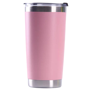 Vaso Acero Inoxidable Rosado Mate 20 oz Térmico Doble Pared