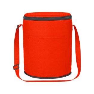 Lonchera Poliester Rojo Barrel Interior Aluminizado