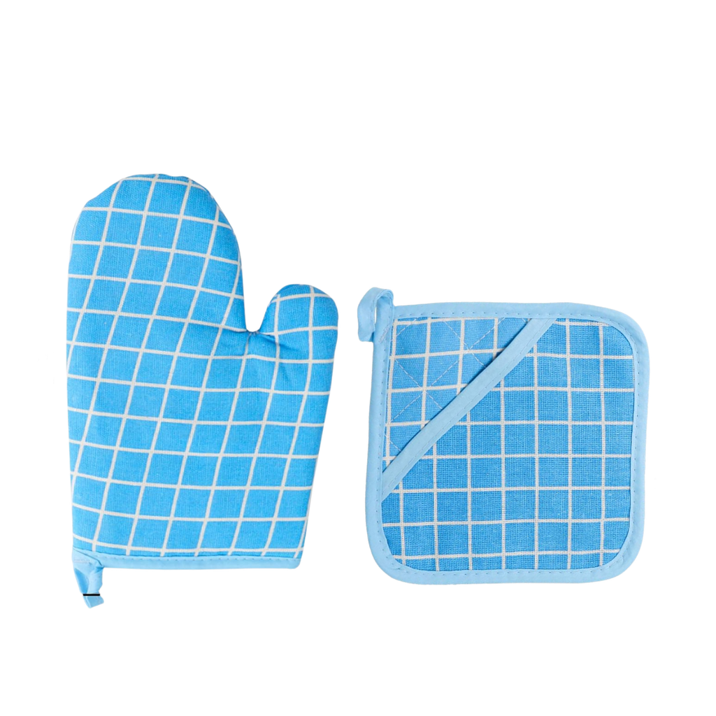 [H552096] Guante Poliester azul  17*26 cm con aislador House